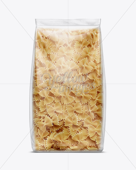 Download Pipette Bukle Pasta Bag Mockup In Flow Pack Mockups On Yellow Images Object Mockups