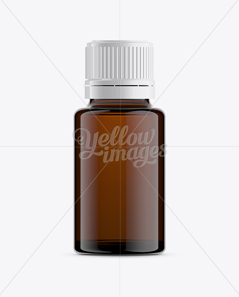 Amber Glass Essential Oil Bottle Mockup In Bottle Mockups On Yellow Images Object Mockups