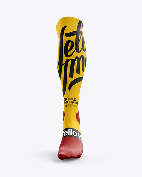 Long Socks Mockup In Apparel Mockups On Yellow Images Object Mockups