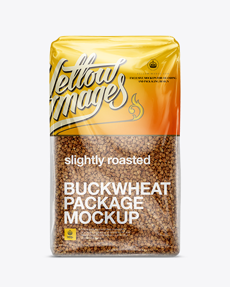 Buckwheat Package Mockup PSD #2