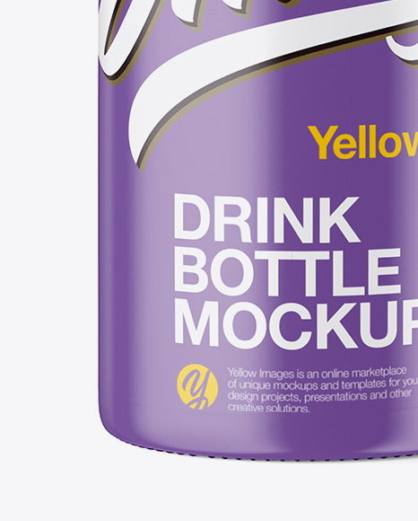 Download Matte Plastic Bottle Mockup in Bottle Mockups on Yellow Images Object Mockups