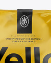 Download Stand Up Glossy Pouch with Sticker Mockup - Front View in ... Yellowimages Mockups
