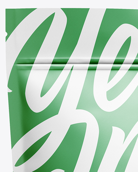 Paper Stand Up Pouch W  Zipper Mockup   Front View PSD #2