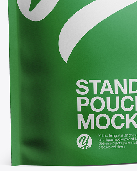 Paper Stand Up Pouch W  Zipper Mockup   Half Side View PSD #1