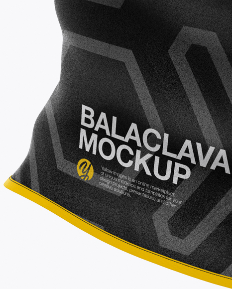 Download Balaclava Mockup - Side View in Apparel Mockups on Yellow ...