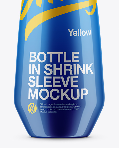Glossy Plastic Bottle Mockup PSD #1