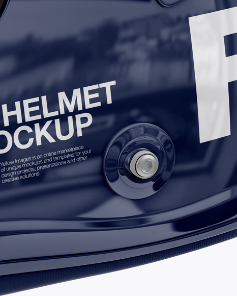 Download F1 Helmet Mockup Side View In Apparel Mockups On Yellow Images Object Mockups