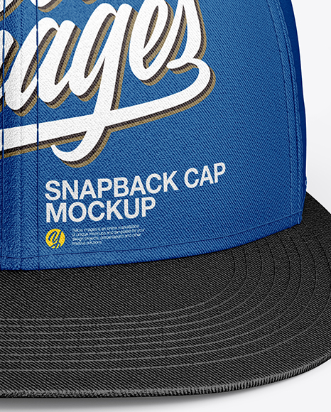 Download Snapback Cap Mockup Front View In Apparel Mockups On Yellow Images Object Mockups PSD Mockup Templates