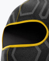 Balaclava Mockup Half Side View Hero Shot In Apparel Mockups On Yellow Images Object Mockups