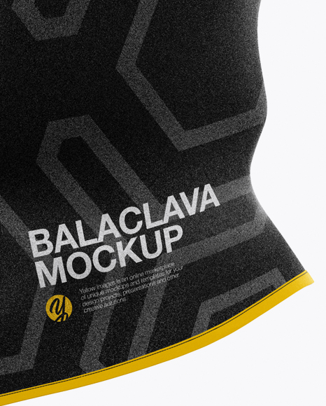 Download Balaclava Mockup Half Side View Hero Shot In Apparel Mockups On Yellow Images Object Mockups PSD Mockup Templates