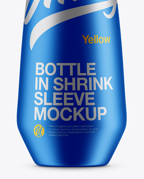 Matte Metallic Plastic Bottle Mockup In Bottle Mockups On Yellow Images Object Mockups