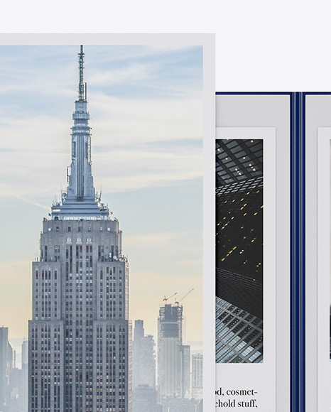 Matte Folder with Papers and Envelope Mockup PSD #1