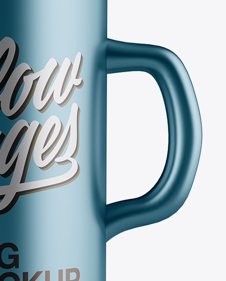Matte Metallic Mug Mockup PSD #1