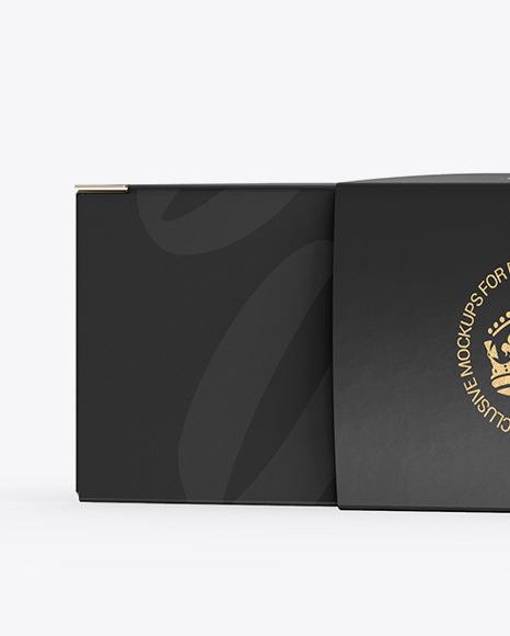 Box with Label Mockup   Half Side View PSD #2