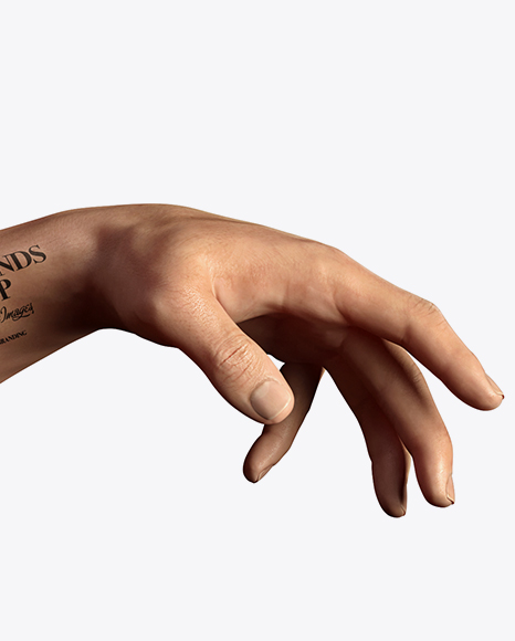 Two Hands Mockup PSD #1