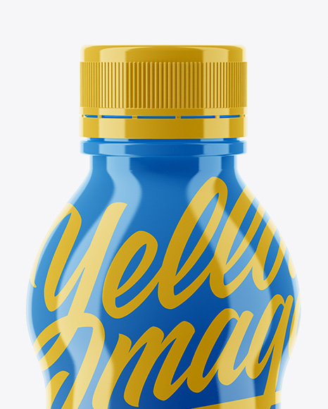 Glossy Plastic Bottle Mockup PSD #2