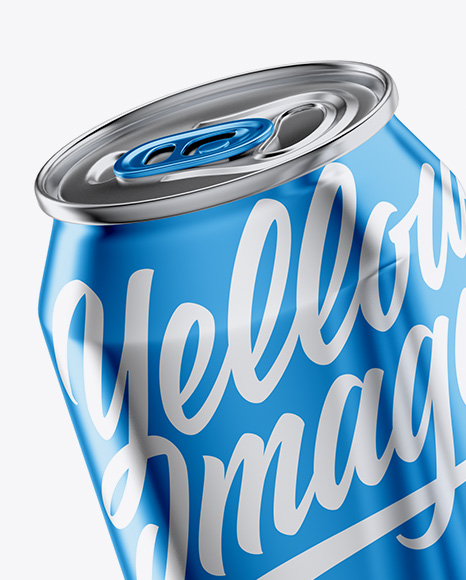 Two Metallic 330ml Aluminium Cans Mockup - Free Download Images High