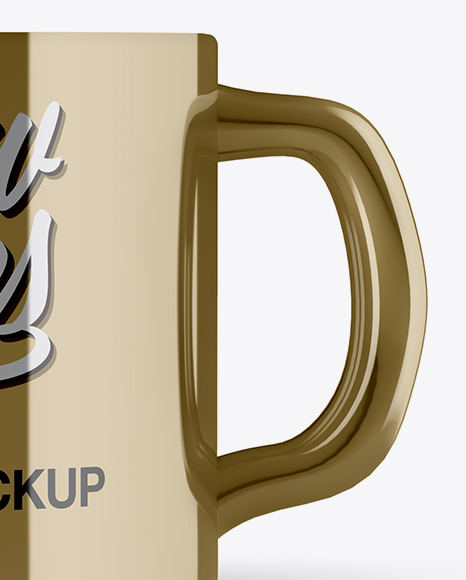 Download Metallic Mug Mockup In Object Mockups On Yellow Images Object Mockups