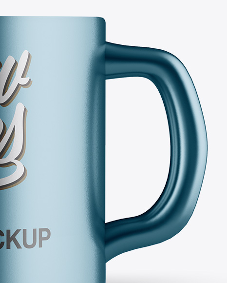 Matte Metallic Mug Mockup PSD #1