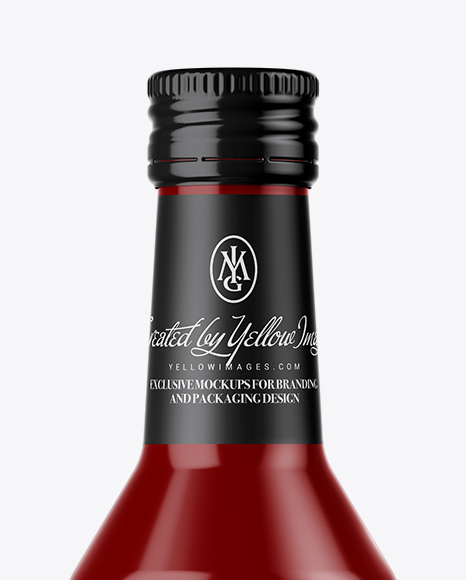 Glossy Ceramic Bottle Mockup PSD #2