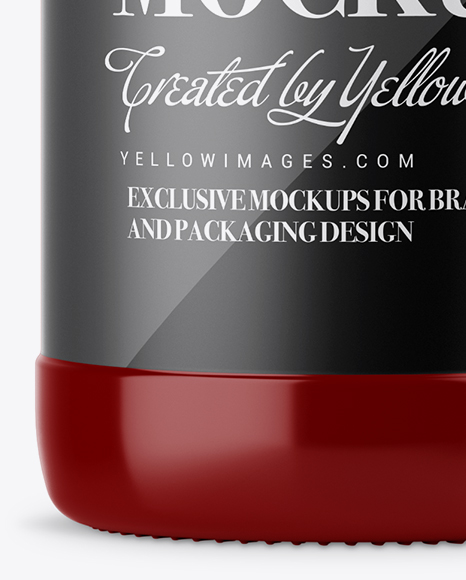 Glossy Ceramic Bottle Mockup PSD #1