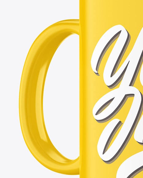 Glossy Mug With Tea Bag   Spoon Mockup PSD #7