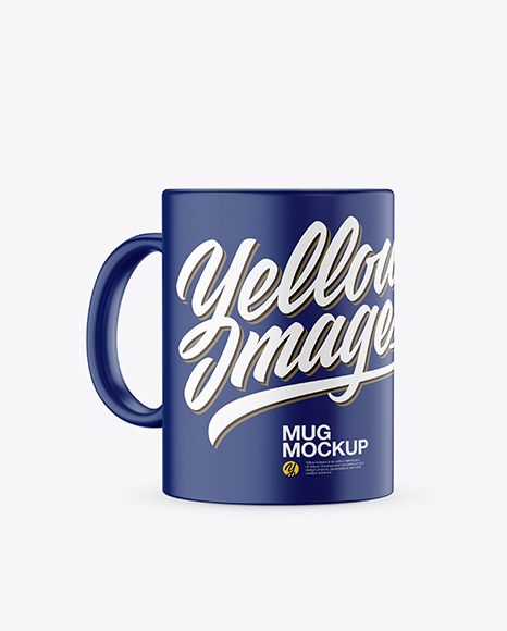 Download Matte Mug With Tea Bag Spoon Mockup In Object Mockups On Yellow Images Object Mockups