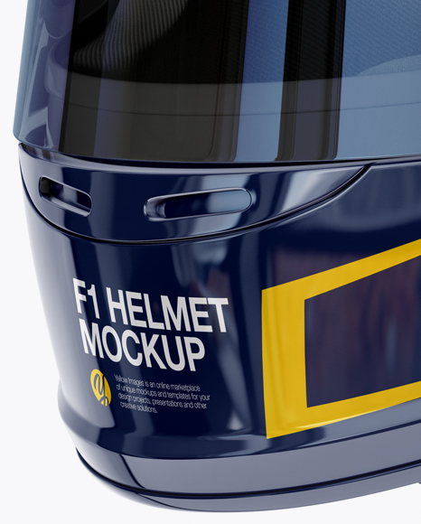 Download F1 Helmet Mockup Half Side View In Apparel Mockups On Yellow Images Object Mockups