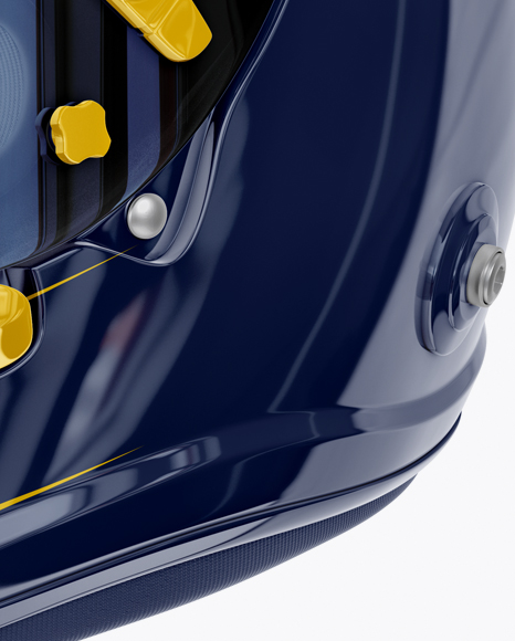 F1 Helmet Mockup Half Side View In Apparel Mockups On Yellow Images Object Mockups