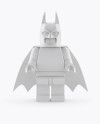 Super Hero Mini Figure Mockup in Object Mockups on Yellow Images Object