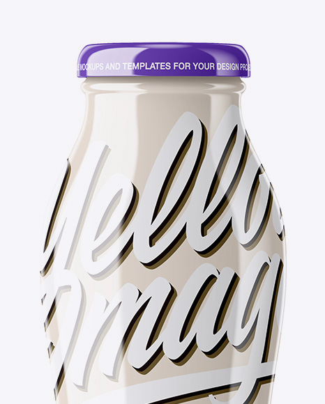 Glossy Plastic Bottle Mockup PSD #1