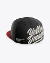 Download Snapback Cap Mockup Back Half Side View In Apparel Mockups On Yellow Images Object Mockups