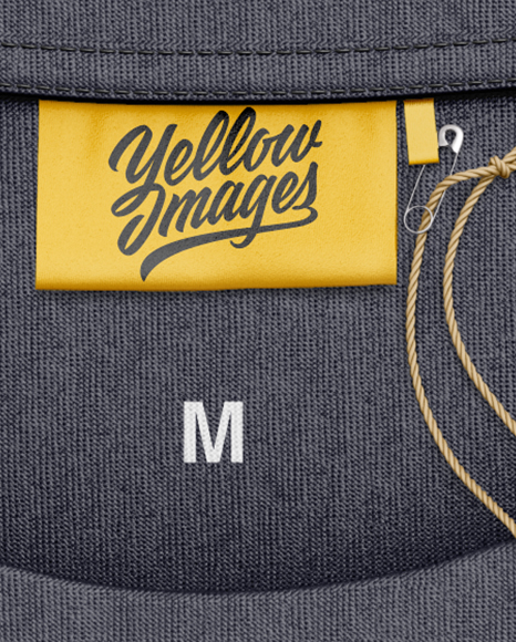 Folded T Shirt Mockup Top View In Apparel Mockups On Yellow Images Object Mockups