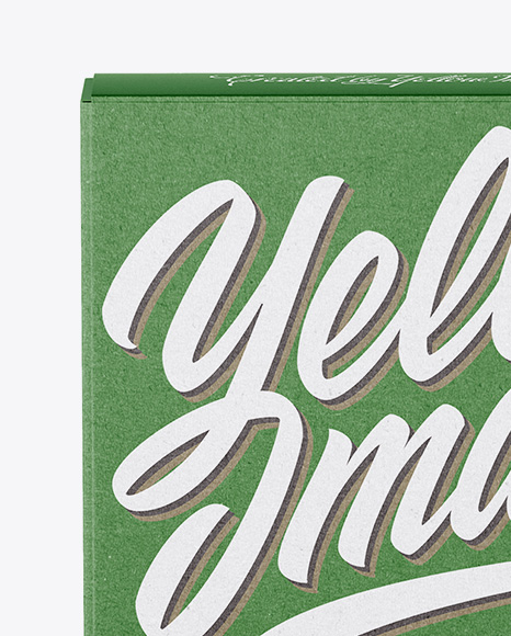 Paper Box Mockup   Front View PSD #2