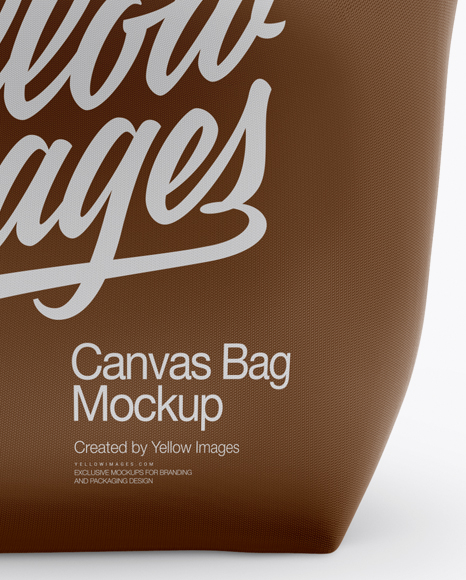 Download Canvas Bag Mockup Front View In Apparel Mockups On Yellow Images Object Mockups