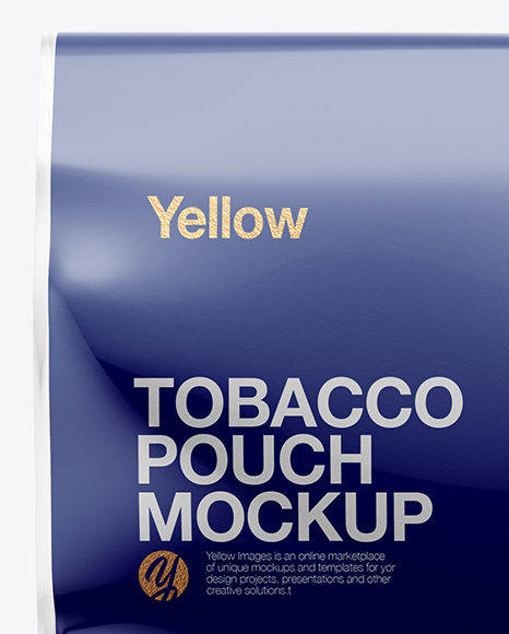 50g Tobacco Pouch Mockup - Front View in Pouch Mockups on ...