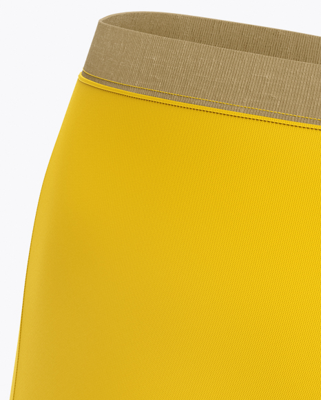 Fitness Shorts Mockup Back View In Apparel Mockups On Yellow Images Object Mockups