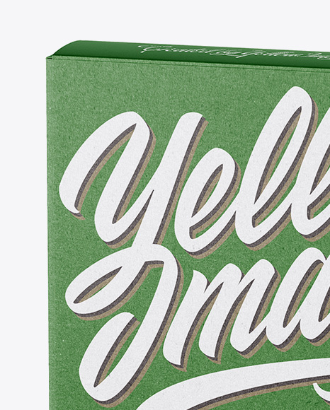 Paper Box Mockup   Half Side View (High Angle Shot) PSD #2