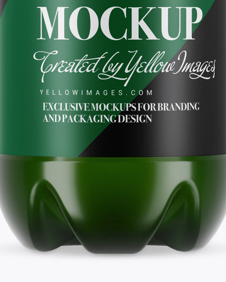 Green Pet Beer Bottle Mockup In Bottle Mockups On Yellow Images Object Mockups