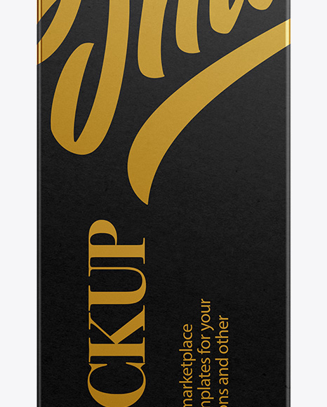 Paper Box Mockup   Front View PSD #2