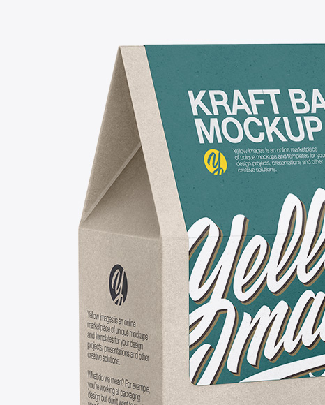 Kraft Paper Box W  Almonds   Half Side View PSD #2