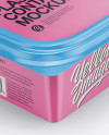 Download Glossy Plastic Container Mockup - Halfside View (High ... Yellowimages Mockups
