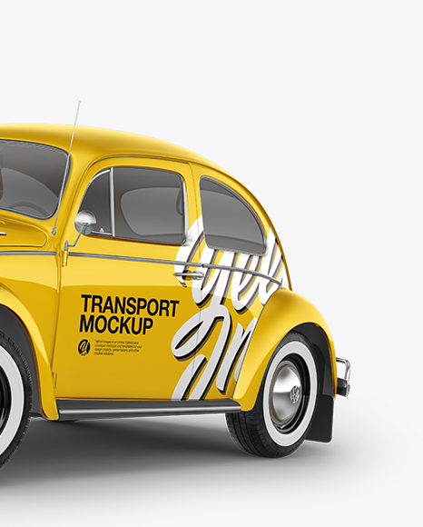 Download Volkswagen Beetle Mockup Half Side View In Vehicle Mockups On Yellow Images Object Mockups Yellowimages Mockups