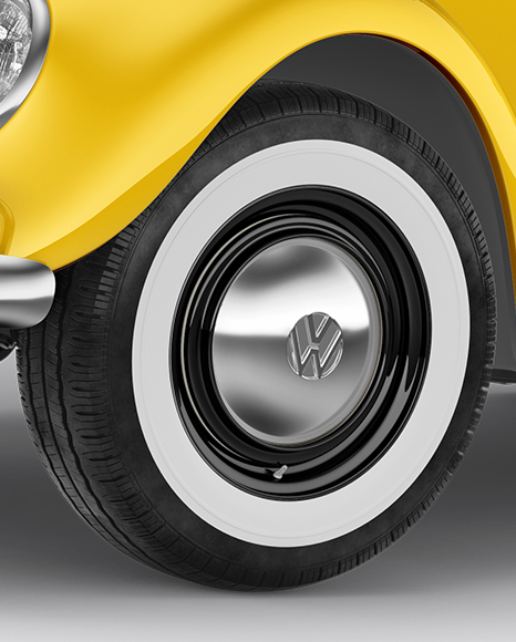 Download Volkswagen Beetle Mockup Half Side View In Vehicle Mockups On Yellow Images Object Mockups PSD Mockup Templates