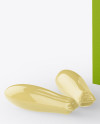 Box With Suppositories Mockup - Half Side View on Yellow Images Object