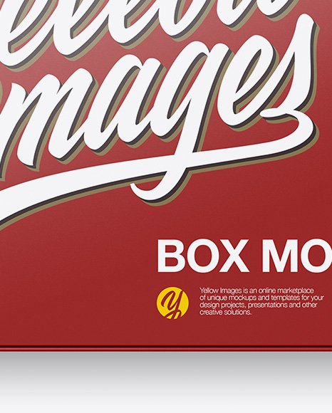 Matte Paper Box W  Label Mockup   Top View PSD #1