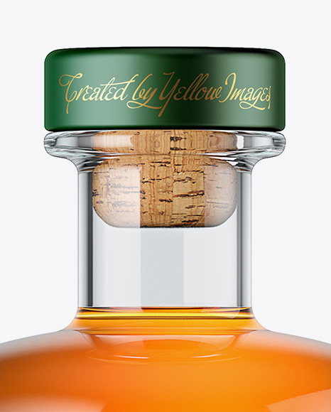 Glass Bottle W  Whisky Mockup PSD #1