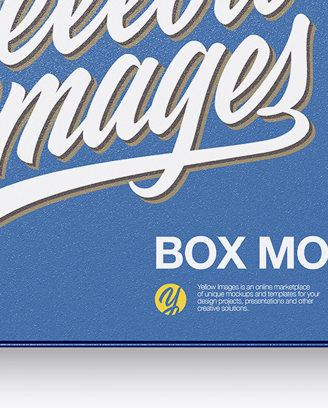 Textured Paper Box W  Label Mockup   Top View PSD #1