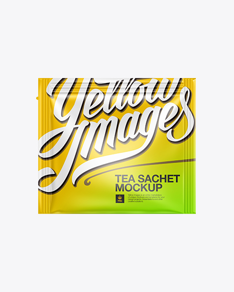 Download Tea Sachet Mockup In Sachet Mockups On Yellow Images Object Mockups PSD Mockup Templates