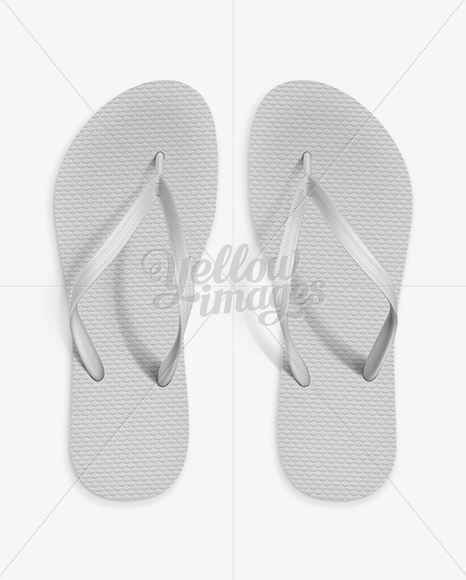 Download Flip Flops Mockup in Apparel Mockups on Yellow Images ...